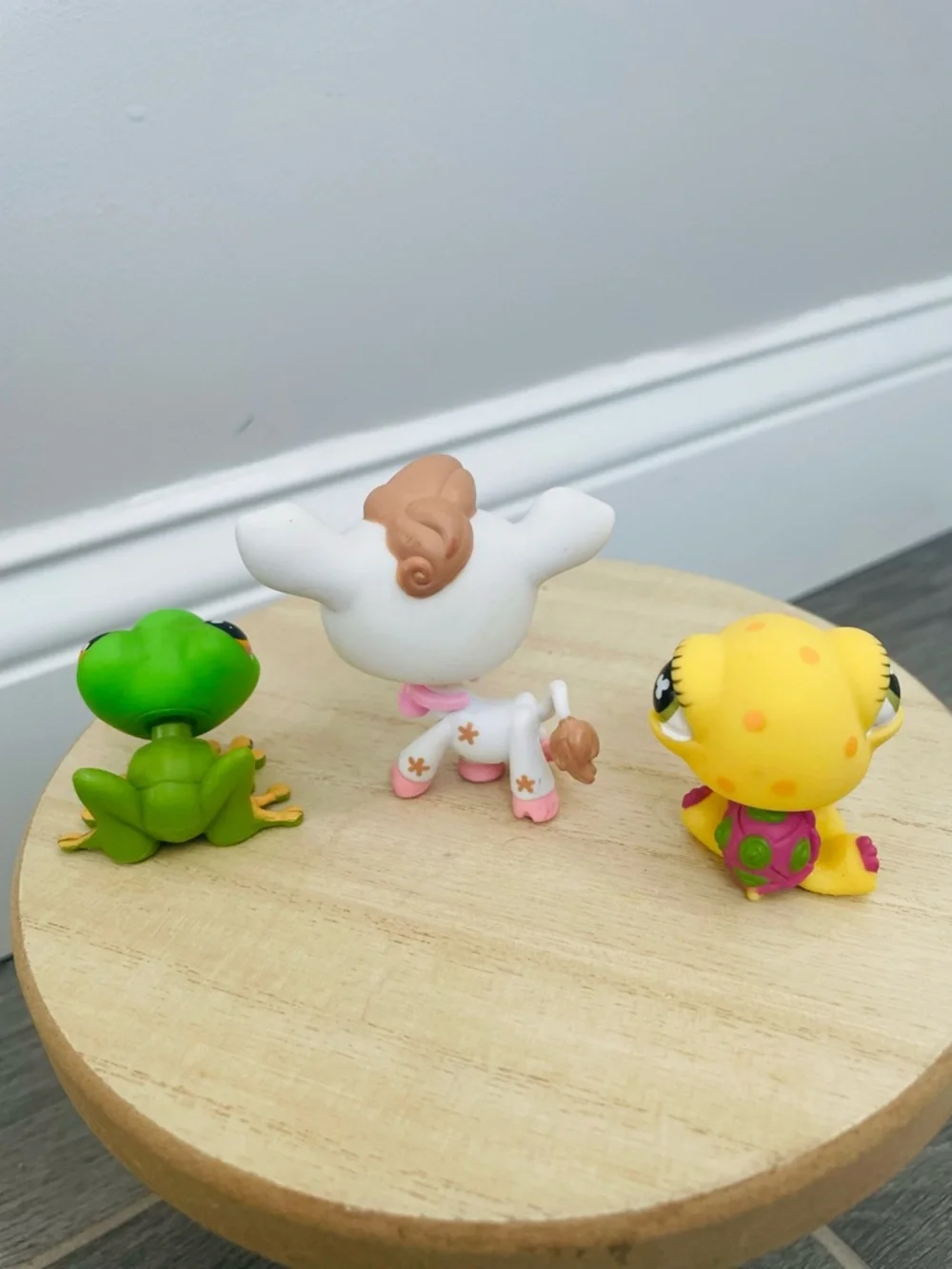 Littlest Pet Shop LPS #476 Cow, #618 Turtle & #50 Frog - Collectible Animal Lot
